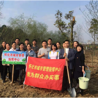 怀化城管：植树增绿 共建生态家园