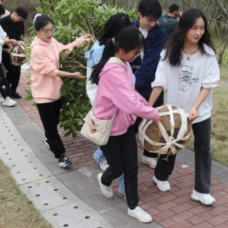 怀化学院开展校园植树节活动