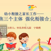 聚焦三个主体 强化衔接合力——怀化市幼儿园开展幼小衔接之家长工作线上沙龙活动