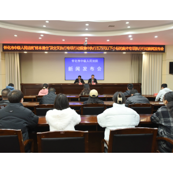 怀化中院开展专项集中执行行动 2024年实际执行到位金额6.61亿元