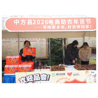 中方县2026年“中味方好”年货节泸阳镇专场直播热闹启幕