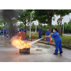 中国石化怀化分公司：开展消防演练，为五一节假日保驾护航