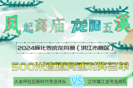 海报 | 怀化传统龙舟赛洪江市赛区开赛   你最“心水”哪一支龙舟队？