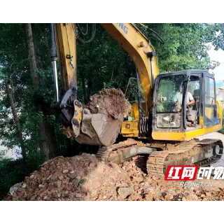 新宁回龙寺镇成功处理一起侵占河道行为