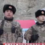 祖国最西端 边防官兵踏雪巡逻守家国