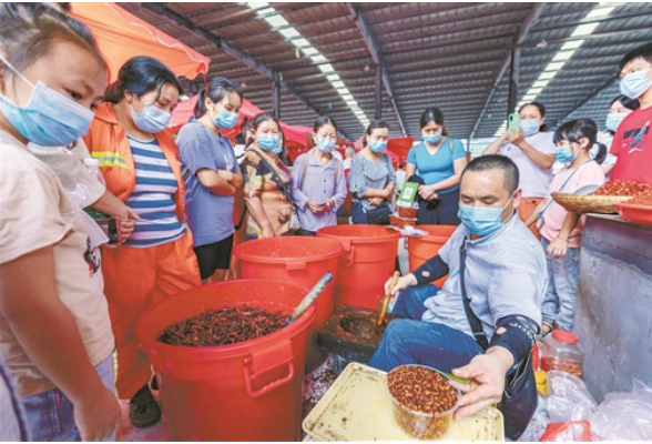 乾州农贸市场恢复开市