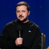 乌克兰总统泽连斯基在基辅举行年度新闻发布会