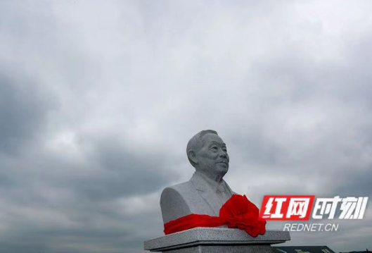 一座袁隆平雕像在长沙隆平稻作公园落成：袁爷爷，我们会继续努力的