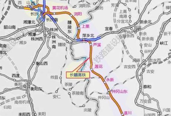 长赣铁路首座隧道正式开工
