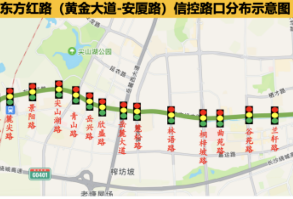 长沙：6.7公里一路绿灯！河西新增一条“超长绿波带”