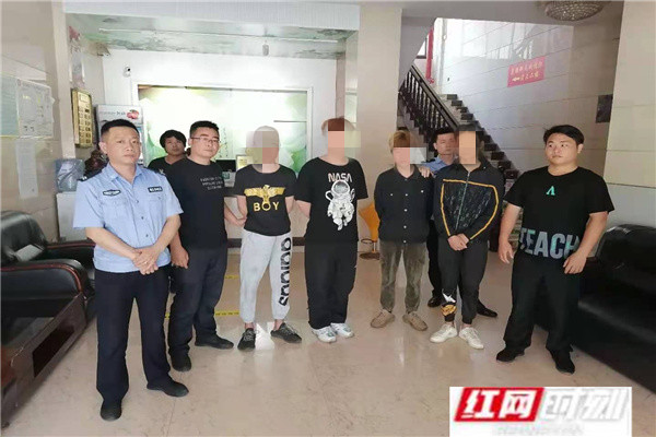 麻阳锦江所一举抓获四名偷车贼