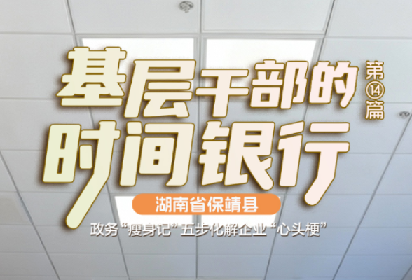 基层干部的时间银行⑭丨湖南省湘西州保靖县：政务“瘦身记” 五步化解企业“心头梗”