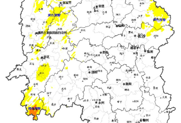 湖南发布地质灾害橙色、黄色预警 这些地区请注意防范