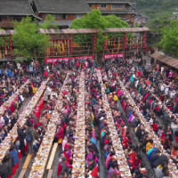 通道：大年初一祭萨祈福 侗寨欢喜迎新年