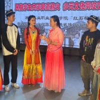 湖南工业职院：“红石榴”融美润心实践团学习常德丝弦