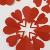 迎新春心形窗花剪纸教程