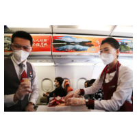 “莲”上云霄！湘潭文旅主题航班首飞成功