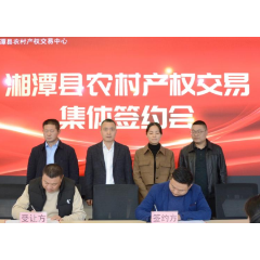 更透明 更规范 湘潭县举行农村产权交易集中签约
