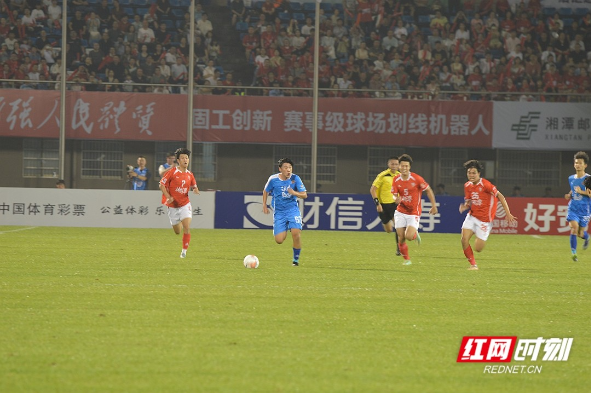 “湘超”瞬间丨湘潭战长沙 很拼很精彩 