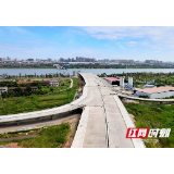 高温下奋战 湘潭下摄司大桥项目建设大干快上