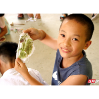 湖南科技大学土木工程学院暑期“三下乡”志愿服务团开展植物拓染活动
