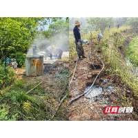 湘潭县碧泉村创新应用灌浆技术 修复老山塘破解蓄水难题
