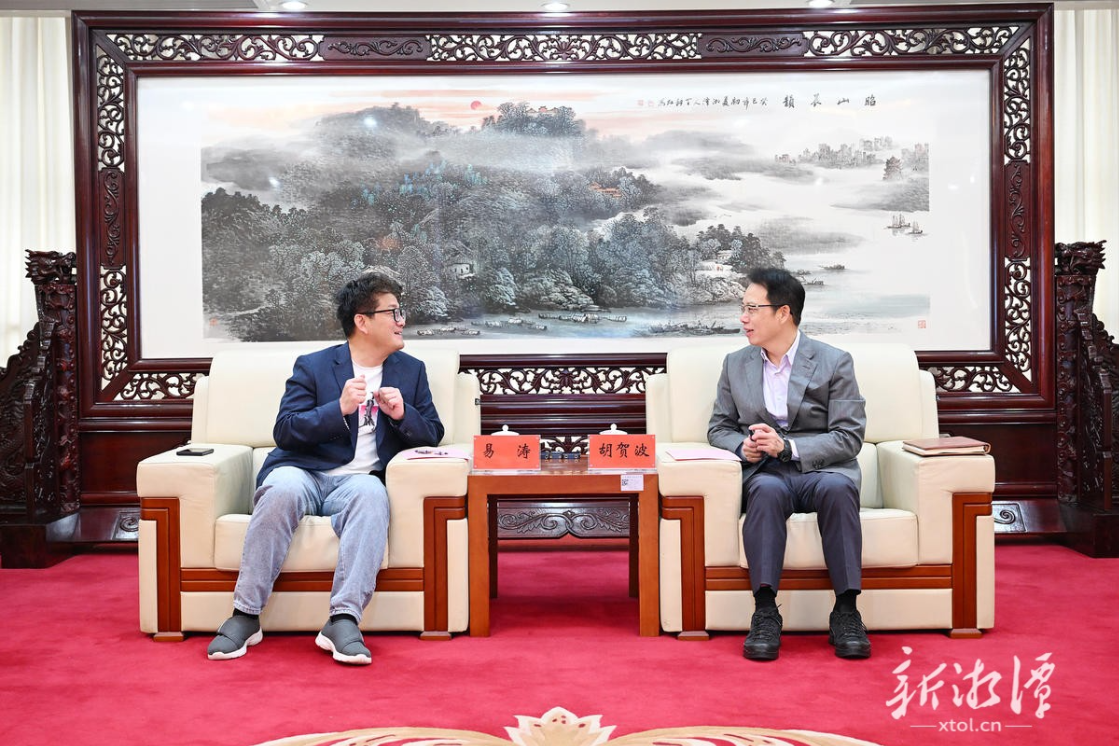 胡贺波会见深圳优必选科技公司易涛一行