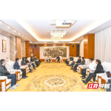 虢正贵会见湖南和光传媒、湖南博深实业客人
