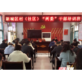 慈利县新城区村（社区）“两委”干部培训班开讲啦