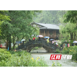 张家界黄龙洞景区：雨中赏景意境浓 （组图）