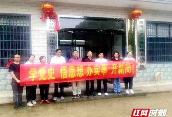 慈利县科协到阳和板栗山梅花鹿养殖科普示范基地调研