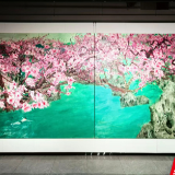 “新时代桃花源——张家界渡船坡·黄礼攸油画展”在大庸古城举行