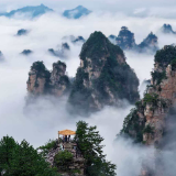 暖阳沐峰林,仙境入画来——杨家界天波府迎最佳观赏季