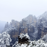 “大寒”迎大雪 张家界国家森林公园再披银装