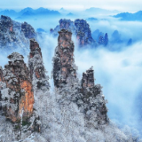 冬日顶流！中国国家地理封面里的张家界，每一帧都是仙境