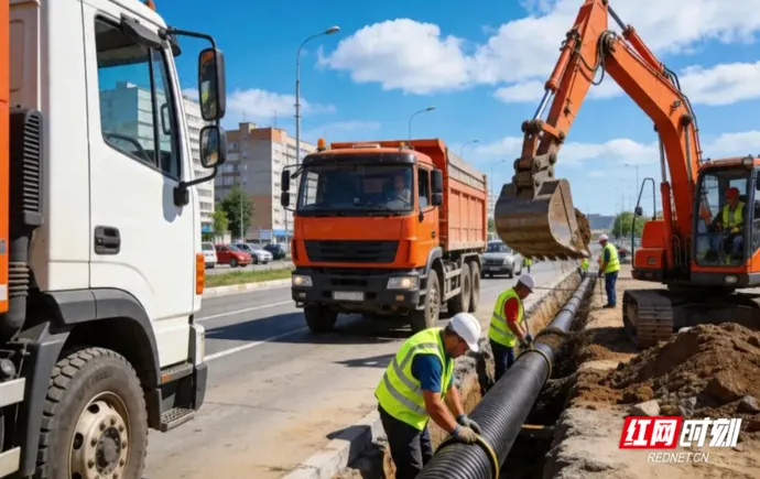 张家界“一管五溪”雨污分流工程加速推进