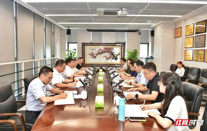 贺辉、陈澎赴新华社湖南分社、国网湖南省电力有限公司对接工作