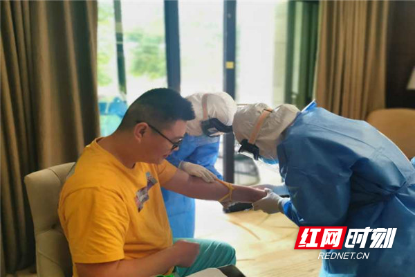 郴州市第一人民医院完成郴州援黄冈医疗队核酸采样工作