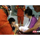手臂骨折戒指无法取下 北湖消防紧急救援