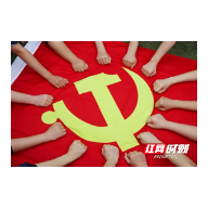 郴州综合职中：学生“拼党徽” 为党献礼