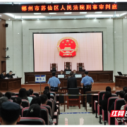 庭审现场的警示教育课