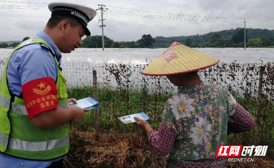 苏仙区：交通安全宣传进村入户零距离