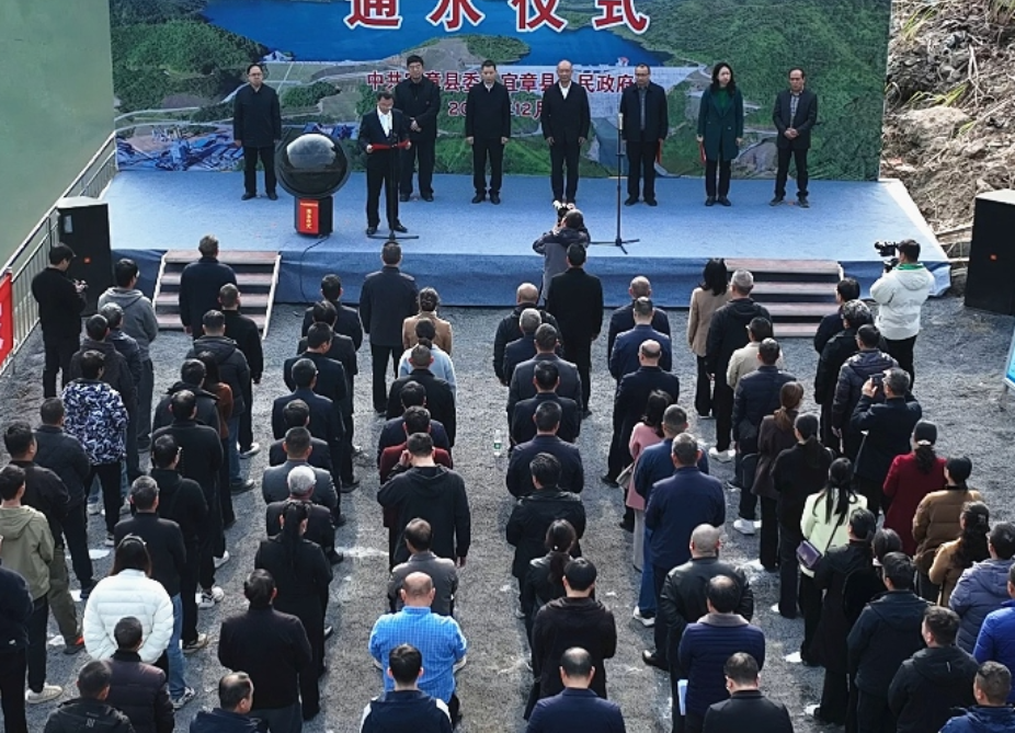 宜章县：莽山水库灌区骨干工程通水