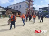 永兴县悦来镇：敲锣演练筑防线 防汛备汛护平安