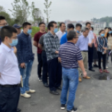 广东省交通运输厅调研湘江二级航道二期工程船闸标准化建设