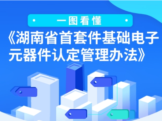 一图看懂《湖南省首套件基础电子元器件认定管理办法》