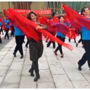 长沙市第十届全民健身节第九届“杜鹃花”万人广场舞大赛活动走进韶山