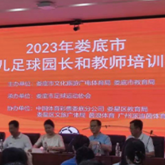 娄底市召开幼儿足球园长和教师培训班活动