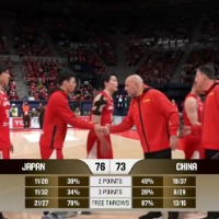 男篮亚预赛：中国男篮客场73比76不敌日本男篮