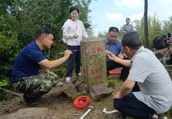 永定区开展边界联合检查加强行政区域界线界桩管理